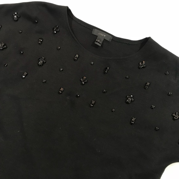 J. Crew Retail Jeweled Dolman Top - Picture 3 of 3